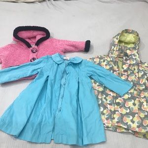 Girls size 2T. 3pcs coat bundle.